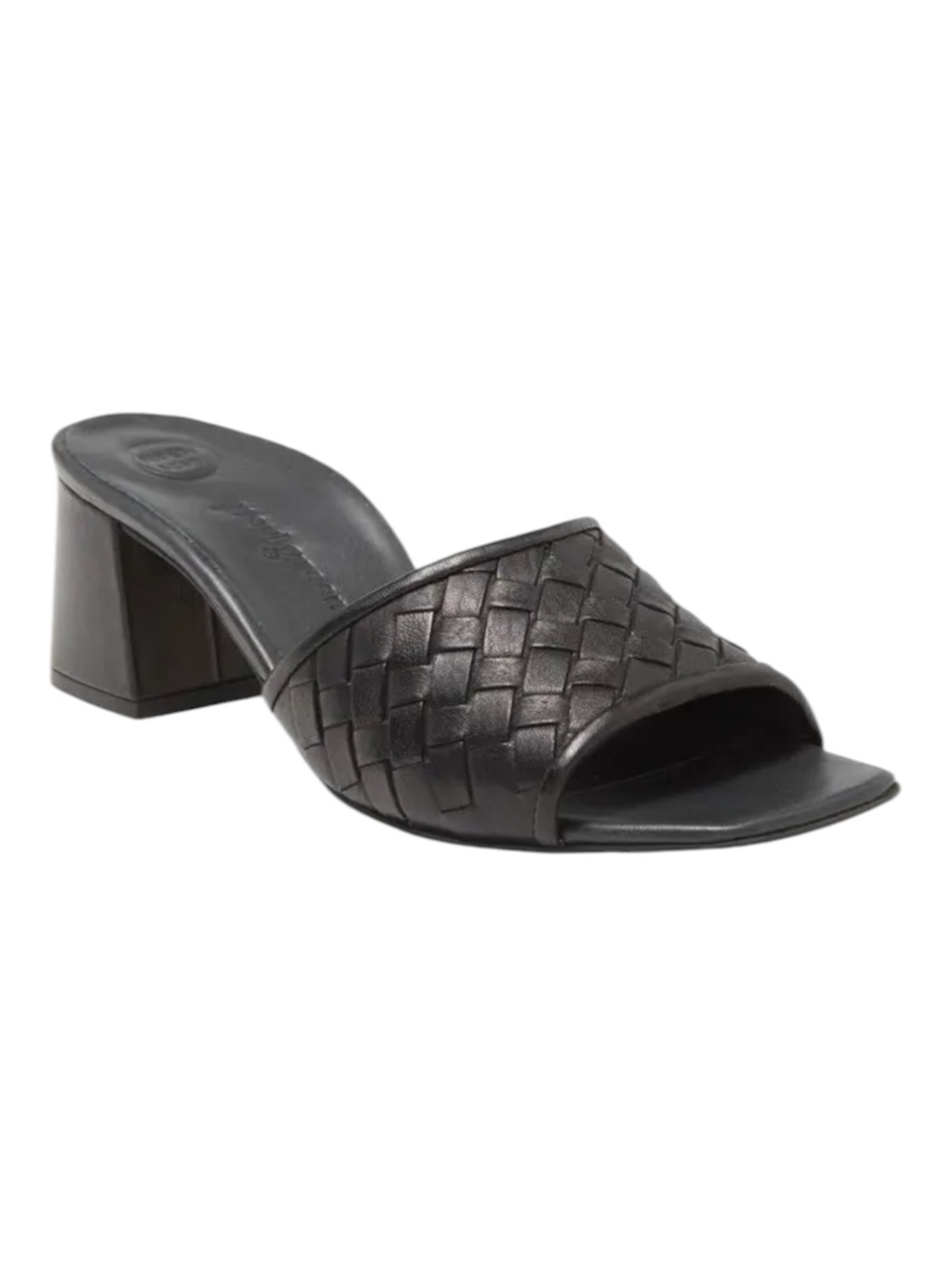 PAUL GREEN Tisha Woven Leather Heels Black US 9.5 Quiet Luxury Minimalist